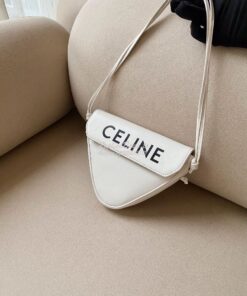Replica Celine Triangle Bag In Smooth Calfskin With Celine Print 19590 2