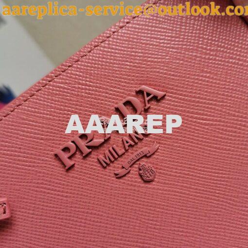 Replica Prada Monochrome Ligh pink Saffiano Leather Bag 3