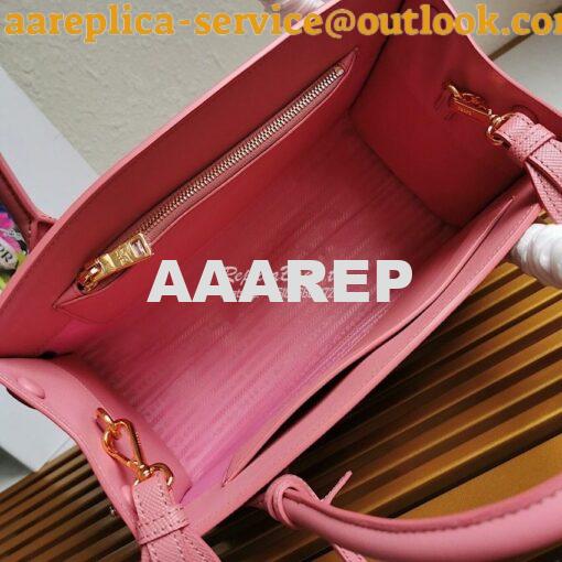 Replica Prada Monochrome Ligh pink Saffiano Leather Bag 5