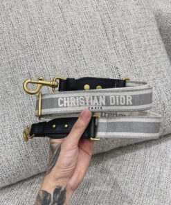 Replica Dior Adjustable Shoulder Strap 25 Grey
