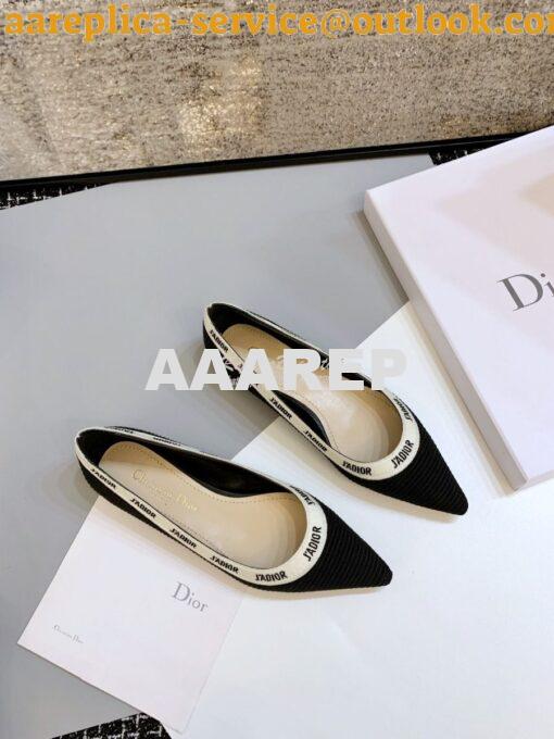 Replica Dior J'adior Ballerina Flat KCB486 Black