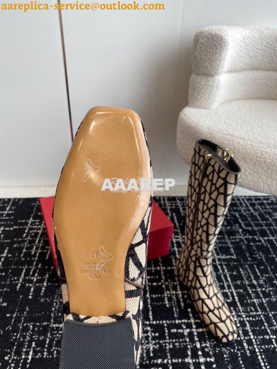 Replica Valentino VLogo Type Boot In Toile Iconographe 30mm 2W2S0FT Bl 9 Replica Valentino VLogo Type Boot In Toile Iconographe 30mm 2W2S0FT Bl 9