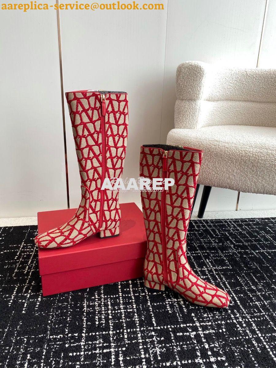 Replica Valentino VLogo Type Boot In Toile Iconographe 30mm 2W2S0FT Re 7 Replica Valentino VLogo Type Boot In Toile Iconographe 30mm 2W2S0FT Re 7