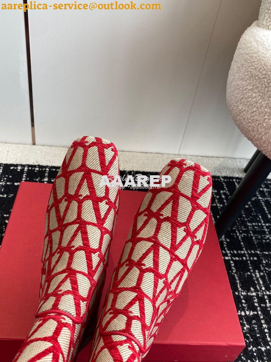 Replica Valentino VLogo Type Boot In Toile Iconographe 30mm 2W2S0FT Re 8 Replica Valentino VLogo Type Boot In Toile Iconographe 30mm 2W2S0FT Re 8