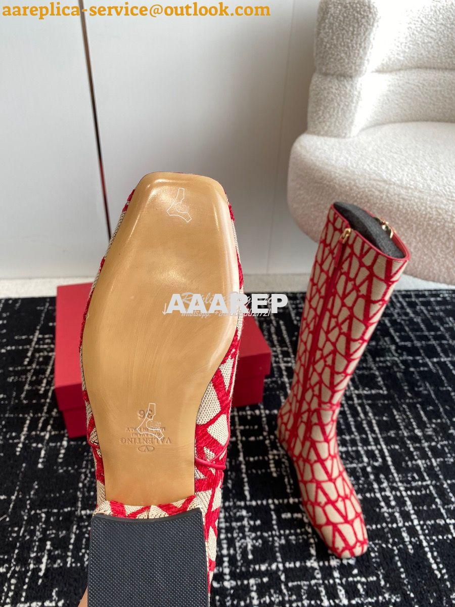Replica Valentino VLogo Type Boot In Toile Iconographe 30mm 2W2S0FT Re 10 Replica Valentino VLogo Type Boot In Toile Iconographe 30mm 2W2S0FT Re 10