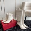 Replica Valentino Garavani Tan-Go Ankle Boot In Calfskin Leather 80mm 10