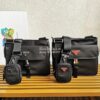 Replica Prada Nylon Cross-Body Bag 2VH110 Black w Red Logo 10