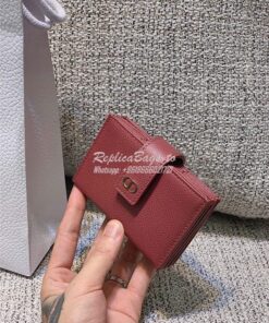 Replica Dior 30 Montaigne 5-Gusset Card Holder Grained Calfskin S2058 2