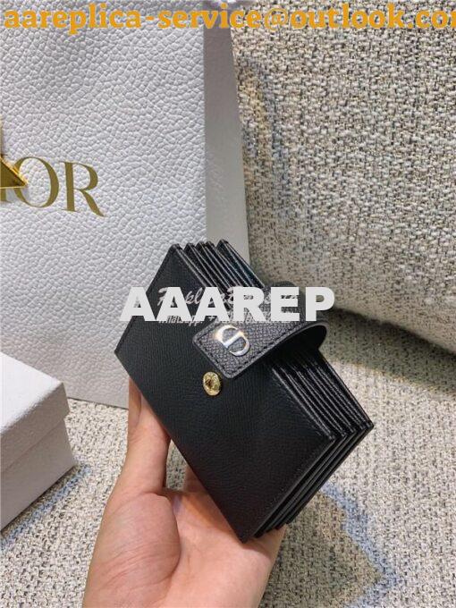 Replica Dior 30 Montaigne 5-Gusset Card Holder Grained Calfskin S2058 8