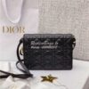 Replica Dior Lady Dior Pouch Lambskin Cannage S0855 Black