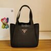 Replica Prada Leather Handbag 1BG335 Black