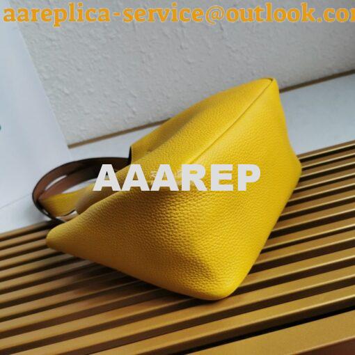 Replica Prada Leather Handbag 1BG335 Yellow 8