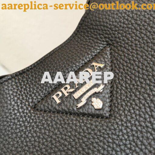 Replica Prada Leather Handbag 1BG335 Black 4
