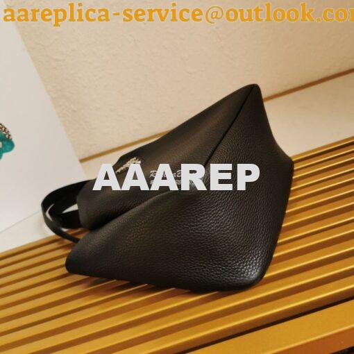 Replica Prada Leather Handbag 1BG335 Black 8