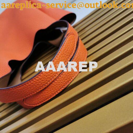 Replica Prada Leather Handbag 1BG335 Orange 5