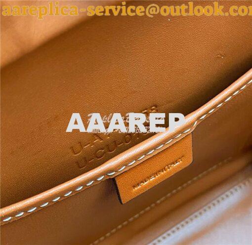Replica Celine Luggage Bag In Textile And Natural Calfskin 189242 Tan/ 15