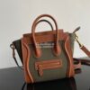 Replica Celine Luggage Bag In Textile And Natural Calfskin 189242 Tan/ 35