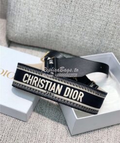 Replica Christian Dior Belt Embroidered Canvas 65 MM B0001