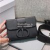 Replica Dior 30 Montaigne Box Bag M9204 Black Ultramatte Grained Calfs