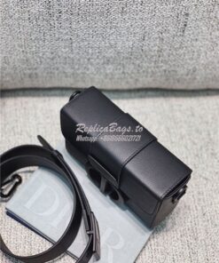 Replica Dior 30 Montaigne Box Bag M9204 Black Ultramatte Grained Calfs 2
