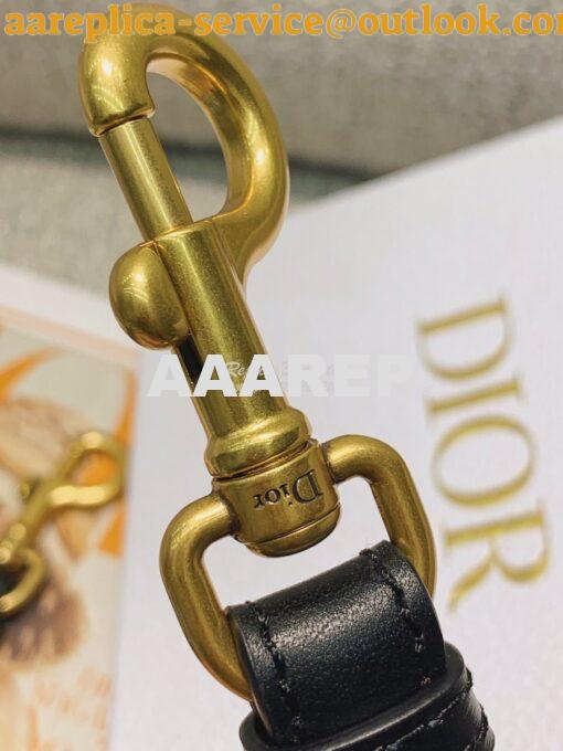 Replica Dior Adjustable Shoulder Strap 25 Black 6