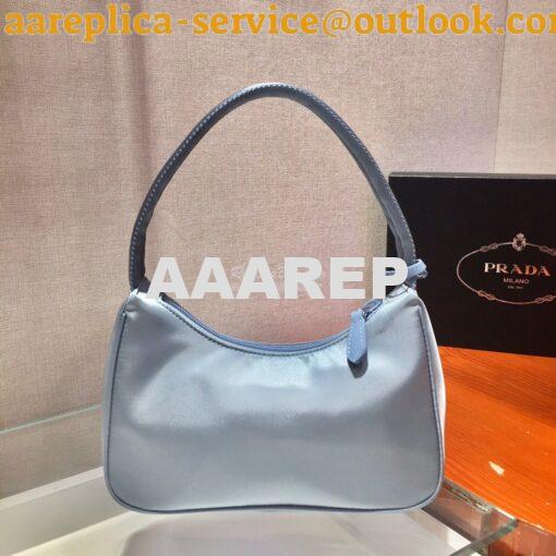 Replica Prada Re-Edition 2000 Nylon Mini-Bag 1NE515 Ash Blue 9