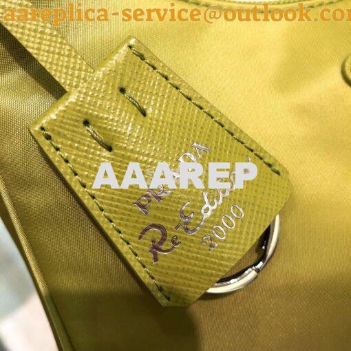 Replica Prada Re-Edition 2000 Nylon Mini-Bag 1NE515 Yellow 5