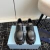 Replica Prada Soft Padded Nappa Leather Loafers 1D125N Black 12