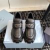 Replica Prada Soft Padded Nappa Leather Loafers 1D125N Black