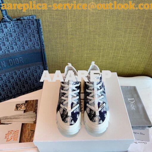 Replica Dior D-Connect Sneaker Technical Fabric Butterfly Print