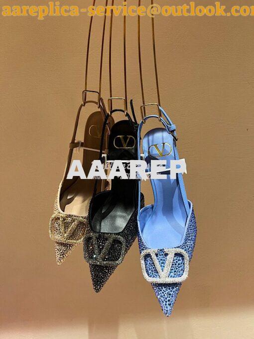 Replica Valentino VLogo Signature embellished pumps 80mm WS0R01N 2