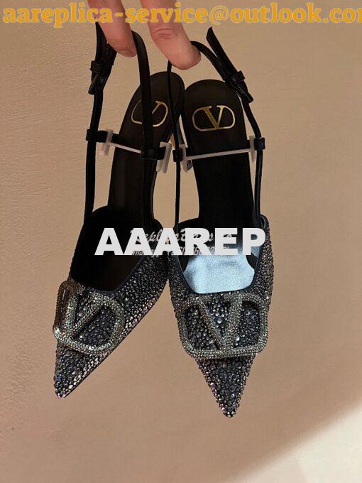 Replica Valentino VLogo Signature embellished pumps 80mm WS0R01N 9