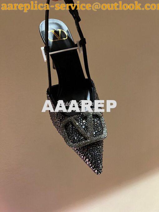 Replica Valentino VLogo Signature embellished pumps 80mm WS0R01N 10