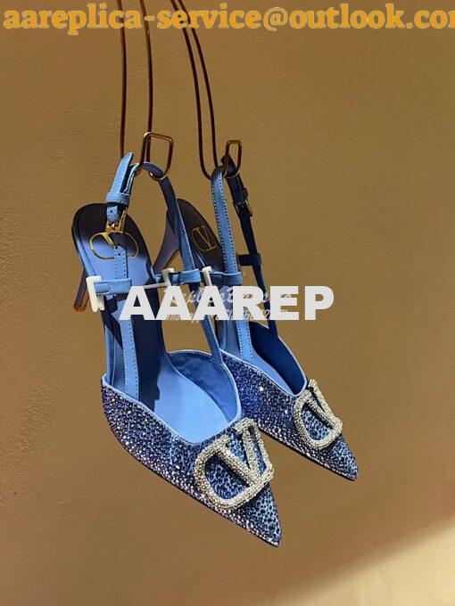Replica Valentino VLogo Signature embellished pumps 80mm WS0R01N 15