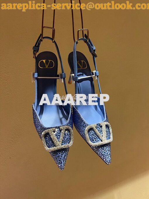 Replica Valentino VLogo Signature embellished pumps 80mm WS0R01N 16