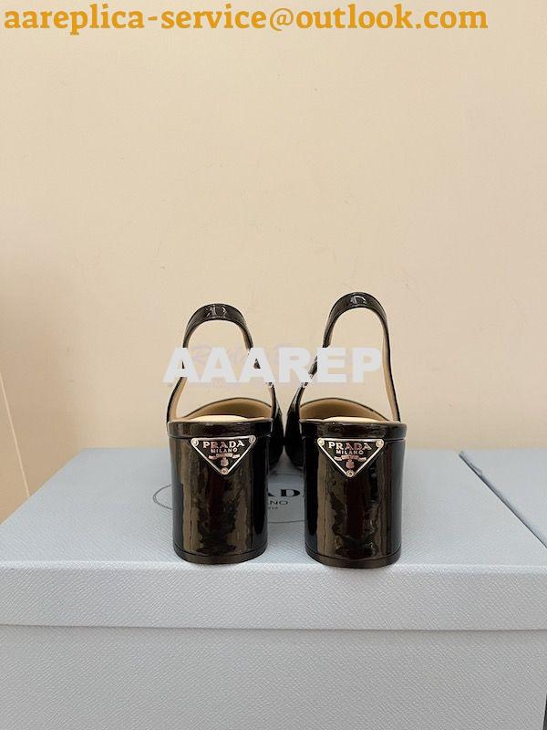 Replica Prada Patent-leather Slingback Pumps 1I173N 16 Replica Prada Patent-leather Slingback Pumps 1I173N 16