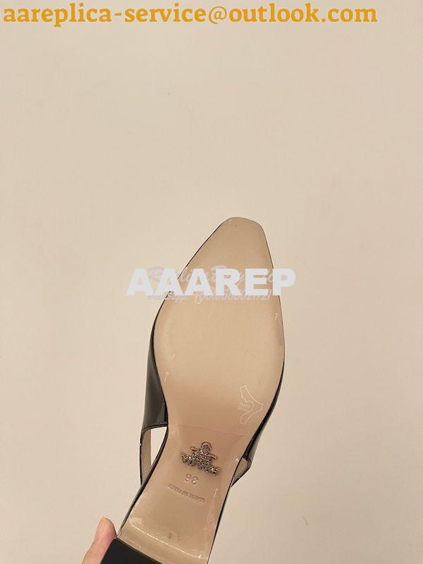 Replica Prada Patent-leather Slingback Pumps 1I173N 17 Replica Prada Patent-leather Slingback Pumps 1I173N 17