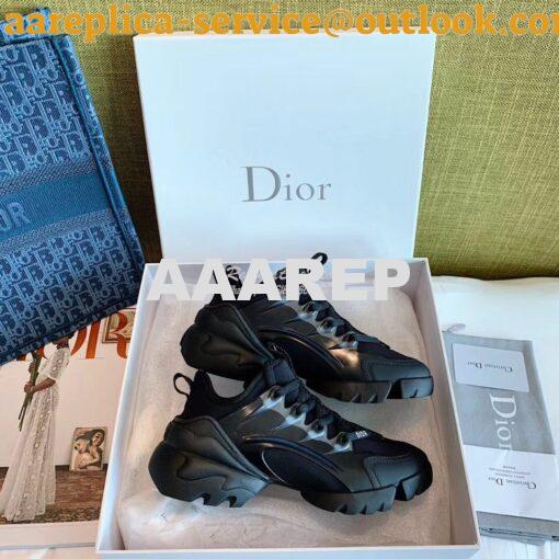 Replica Dior D-Connect Sneaker Technical Fabric Black
