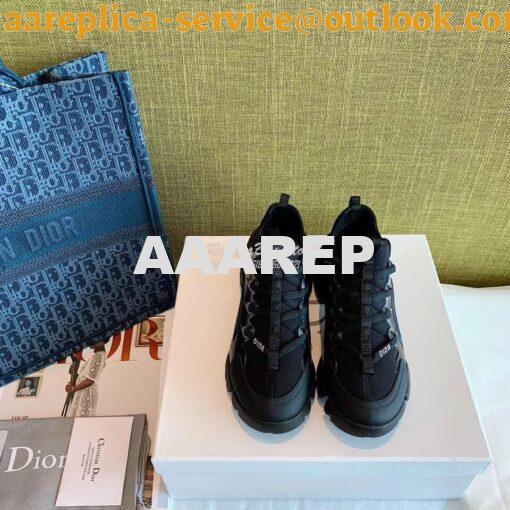 Replica Dior D-Connect Sneaker Technical Fabric Black 2