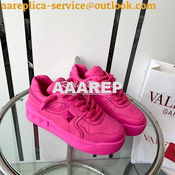 Replica Valentino Garavani Men Female One Stud Leather Platform Sneake 15 Replica Valentino Garavani Men Female One Stud Leather Platform Sneake 15