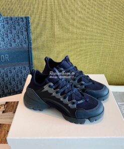 Replica Dior D-Connect Sneaker Technical Fabric Blue 2