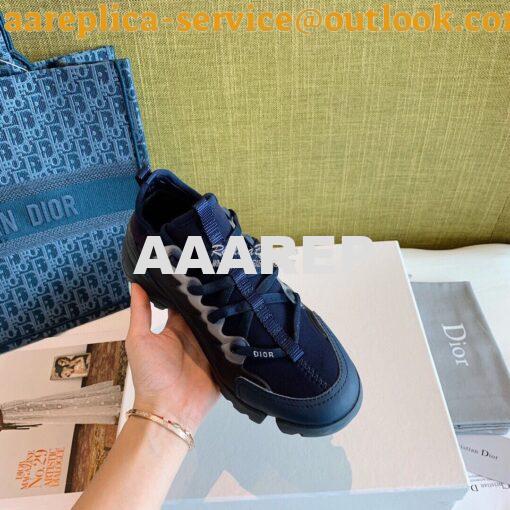Replica Dior D-Connect Sneaker Technical Fabric Blue 3
