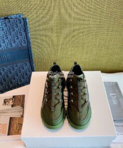 Replica Dior D-Connect Sneaker Technical Fabric Khaki
