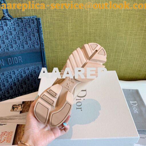 Replica Dior D-Connect Sneaker Technical Fabric Nude 8