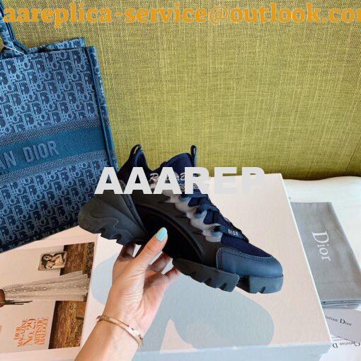 Replica Dior D-Connect Sneaker Technical Fabric Blue 7
