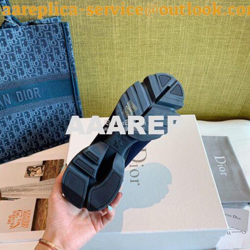 Replica Dior D-Connect Sneaker Technical Fabric Blue 9