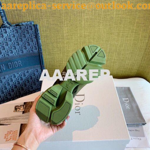 Replica Dior D-Connect Sneaker Technical Fabric Khaki 9