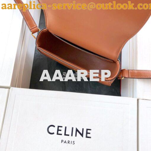 Replica Celine Small Crécy Bag In Natural Calfskin Tan 7