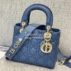 Replica Dior Medium Lady Dior Flap Cover Patent Calfskin Bag M0565 Bla 17