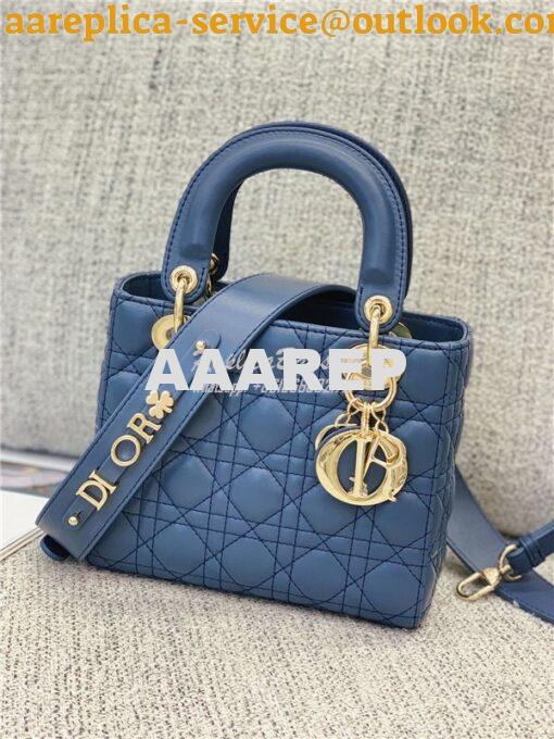 Replica Dior My ABCdior Lady Dior Bag M0538 Denim Blue